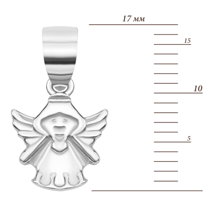Срібна підвіска Янгол. Артикул UG5500124-КР