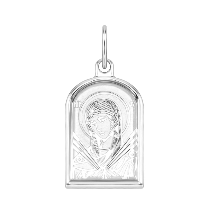 Серебряная подвеска-иконка «Божья Матерь Семистрельная» . Артикул UG530554-11/12/1