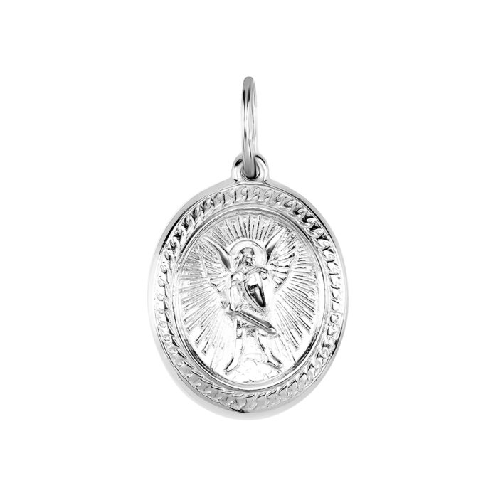 Срібна підвіска-іконка Божої Матері «Семистрільна». Артикул UG5А074/1