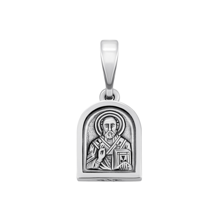 Серебряная подвеска-иконка «Св. Николай Чудотворец».Артикул UG51095/1 Р