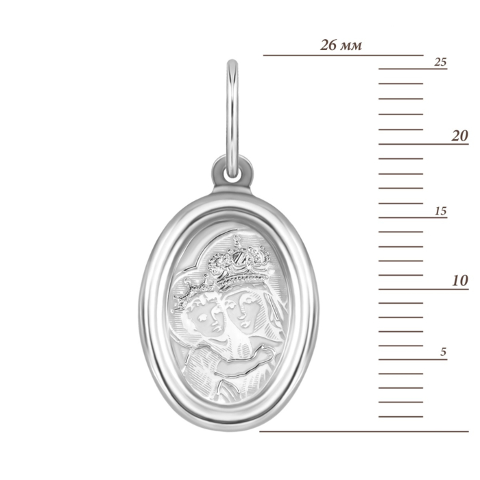 Срібна підвіска-ладанка. Артикул UG530551-10/12/1