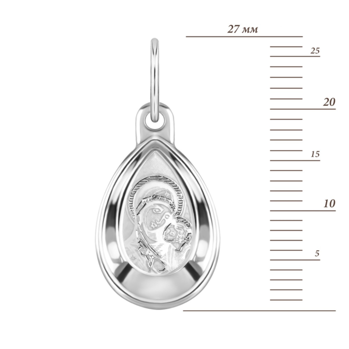 Срібна підвіска-ладанка. Артикул UG530553-12/12/1