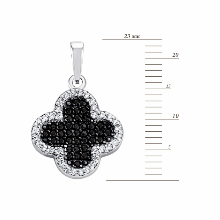 Срібна підвіска з фіанітами. Артикул UG530594chb