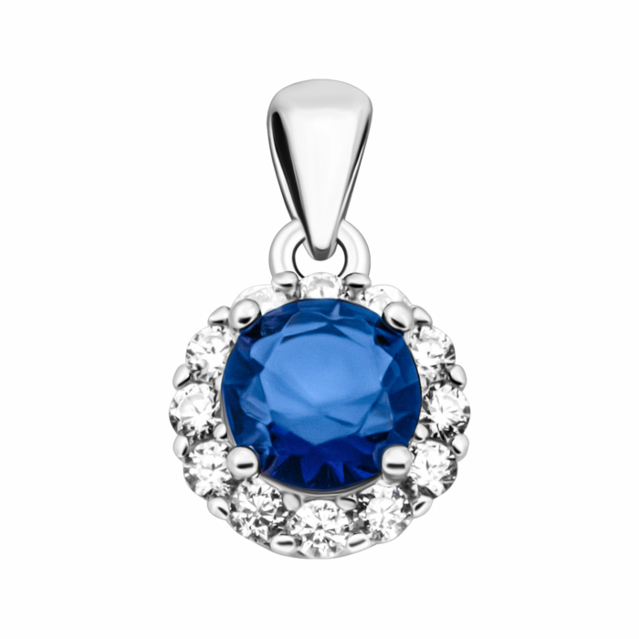 Срібна підвіска з фіанітами.Артикул UG5SZSE07032 под