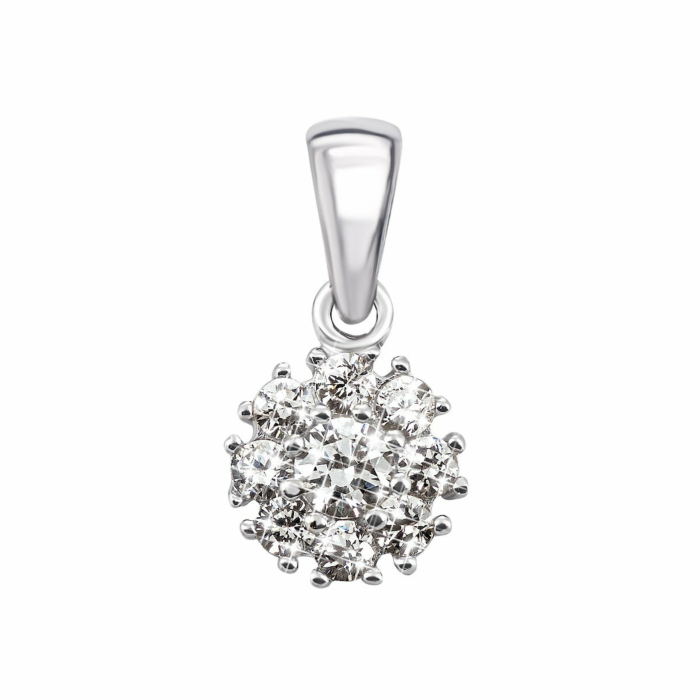 Срібна підвіска з фіанітами. Артикул UG5TP 055805