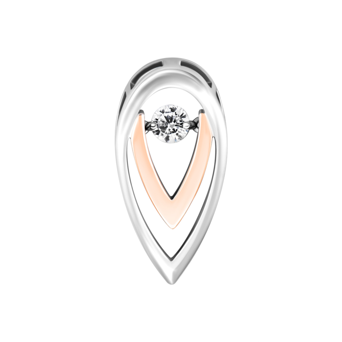 Серебряная подвеска с фианитом.Артикул UG5500918-КЗНР