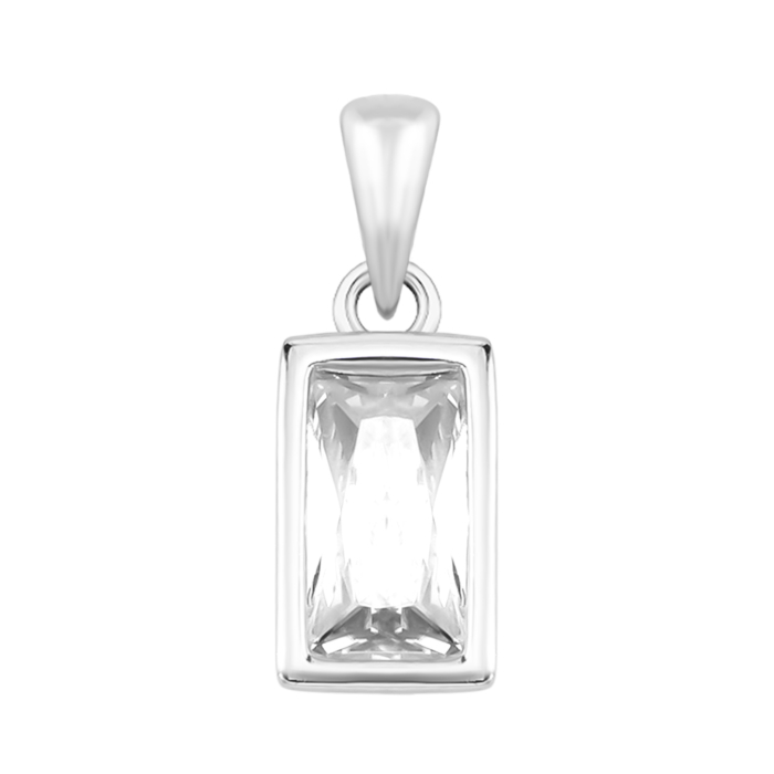 Срібна підвіска з фіанітом. Артикул UG5G01656