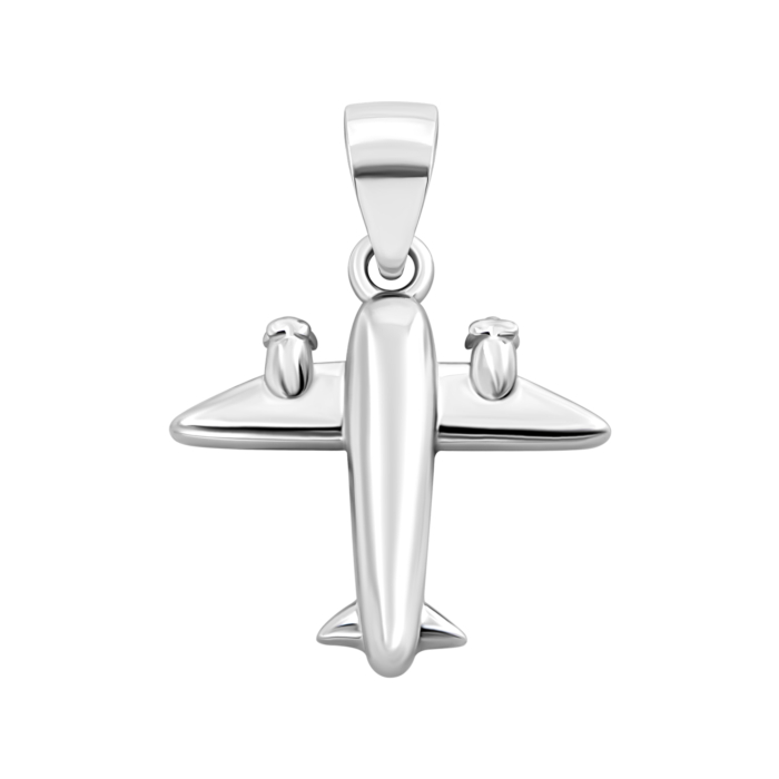 Срібна підвіска Літак.Артикул UG52P18394