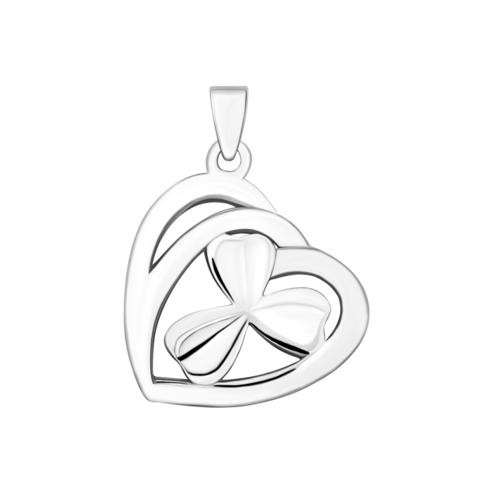 Срібна підвіска Серце.Артикул UG5PE41153