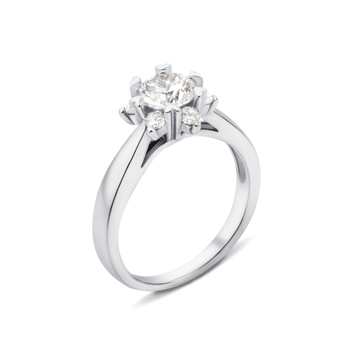 Серебряное кольцо с фианитами (1RI59146-R/12/1)