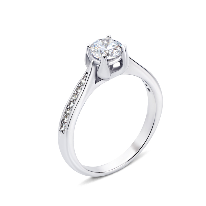 Серебряное кольцо с фианитами (1RI59910-R)