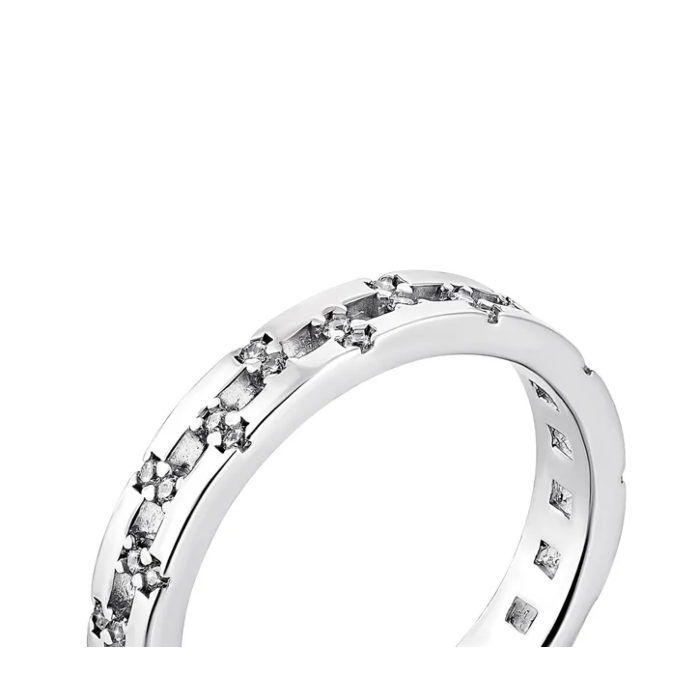 Серебряное кольцо с фианитами. Артикул UG581102б