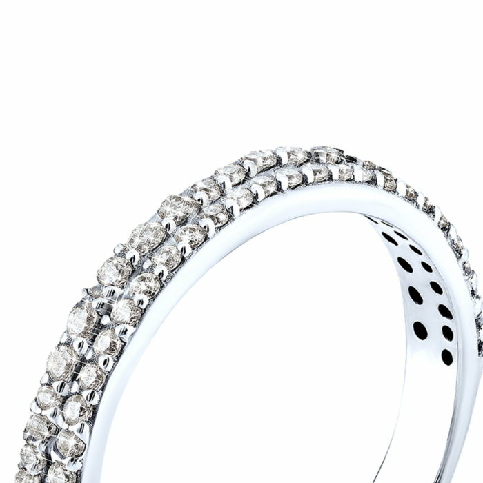 Серебряное кольцо с фианитами.Артикул UG51100/1р-CZ