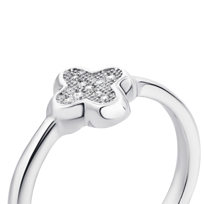 Срібна каблучка з фіанітами (PSS1095-R/12/1)