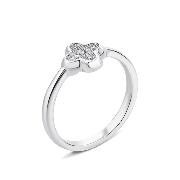Срібна каблучка з фіанітами (PSS1095-R/12/1)