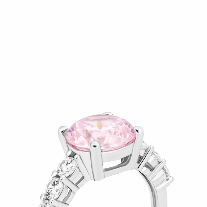 Срібна каблучка з фіанітами.Артикул UG5SR37174