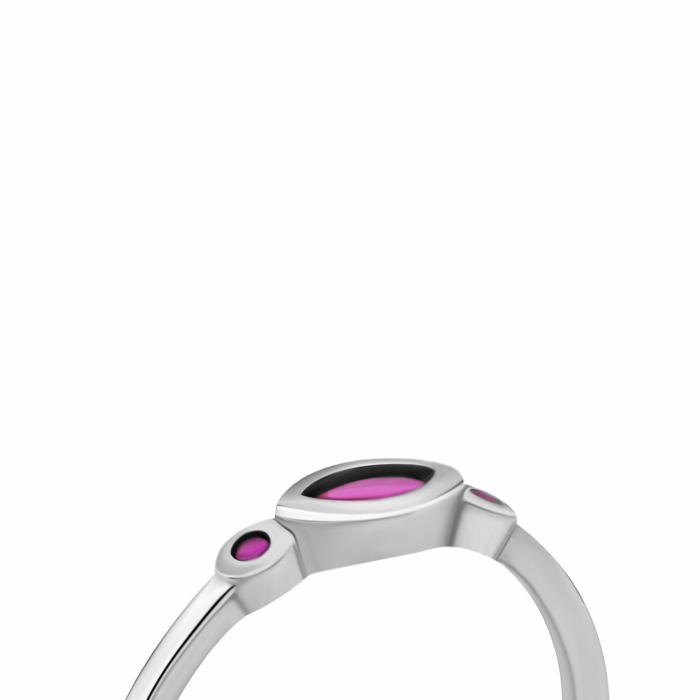 Срібна каблучка з фіанітами.Артикул UG5SZDR16031