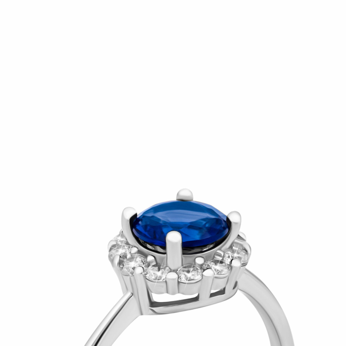 Срібна каблучка з фіанітами.Артикул UG5SZSE07032 пер