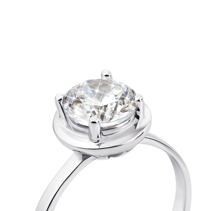 Срібна каблучка з фіанітом (1RI59720/11-R)