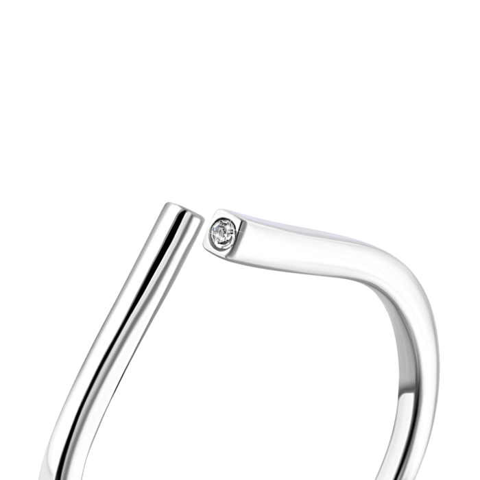 Срібна каблучка з фіанітом.Артикул UG51733