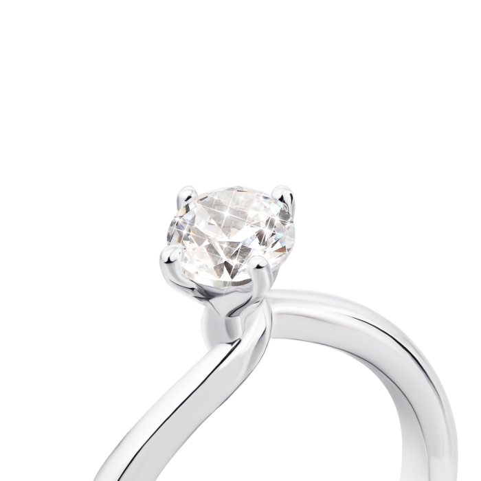 Срібна каблучка з фіанітом (PRS2082-5mm-R/12/1)