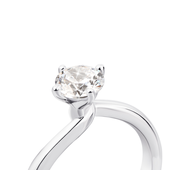 Серебряное кольцо с фианитом (PRS2082-6mm-R/12/1)