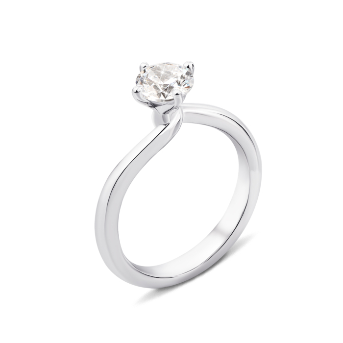 Серебряное кольцо с фианитом (PRS2082-6mm-R/12/1)