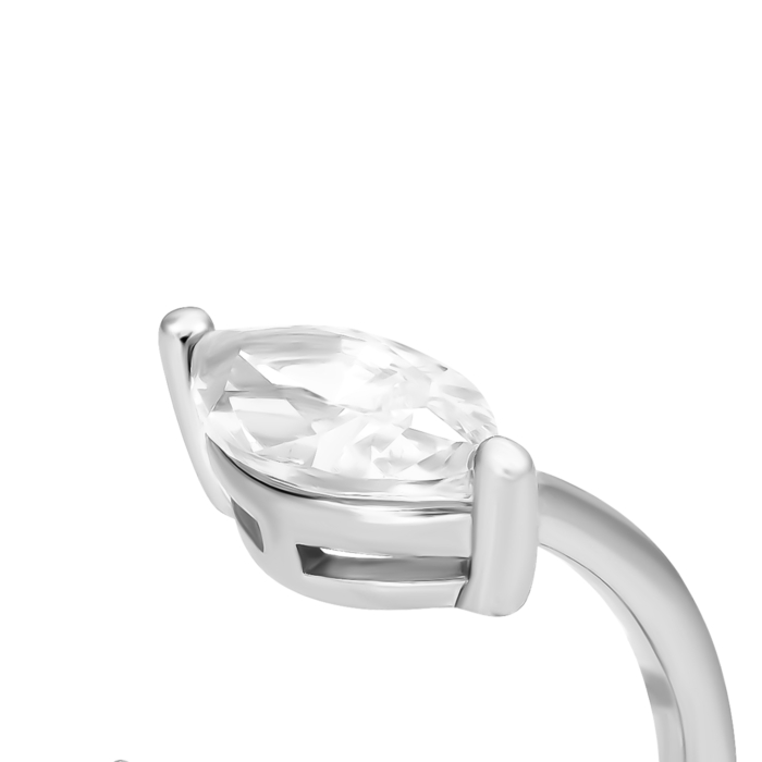 Серебряное кольцо с фианитом.Артикул UG5R37916
