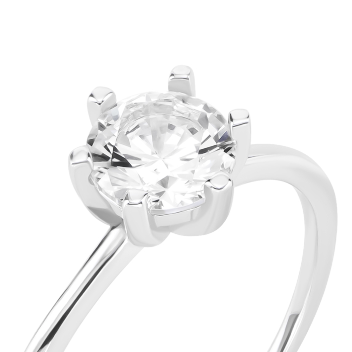 Срібна каблучка з фіанітом. Артикул UG5SR00323