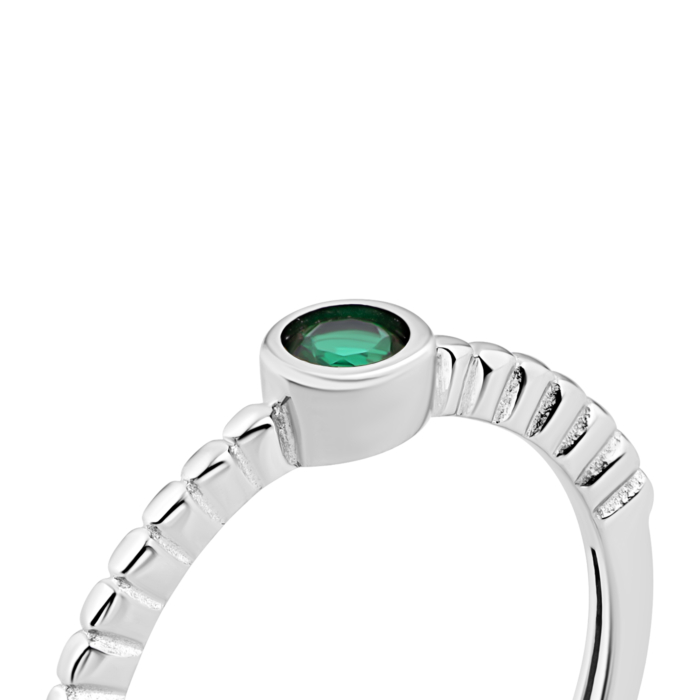 Срібна каблучка з фіанітом.Артикул UG5SZDR16060