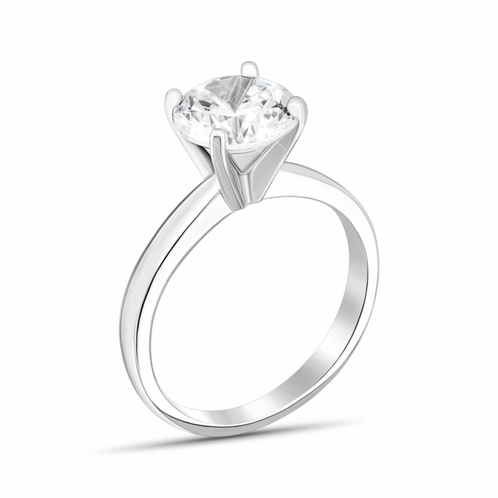 Серебряное кольцо с фианитом.Артикул UG5SZDR16470