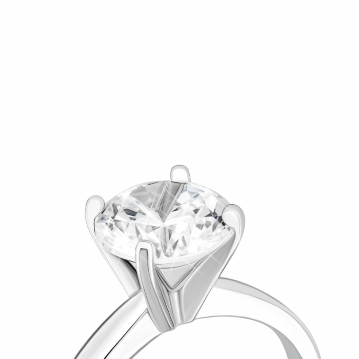 Серебряное кольцо с фианитом.Артикул UG5SZDR16470