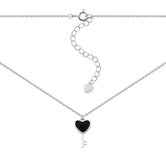 Серебряное колье с эмалью.Артикул UG55D12746