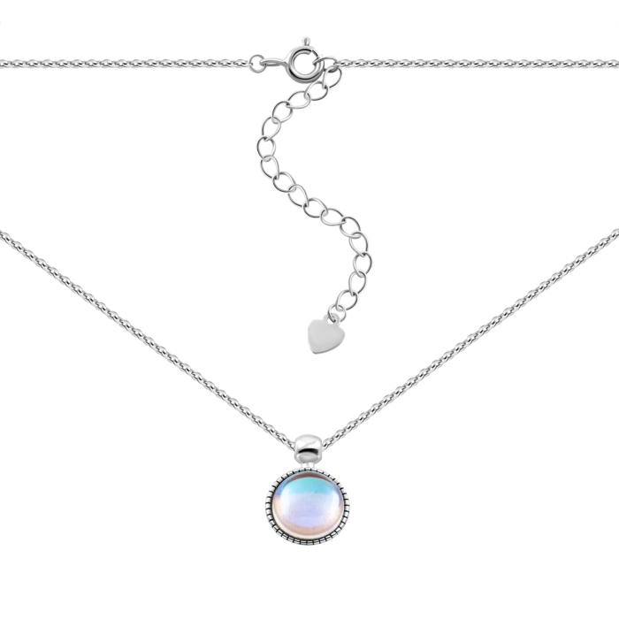 Серебряное колье с перламутром.Артикул UG57D16002