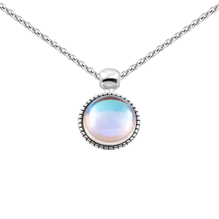 Серебряное колье с перламутром.Артикул UG57D16002