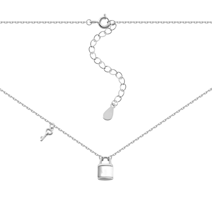 Серебряное колье.Артикул UG57D16101
