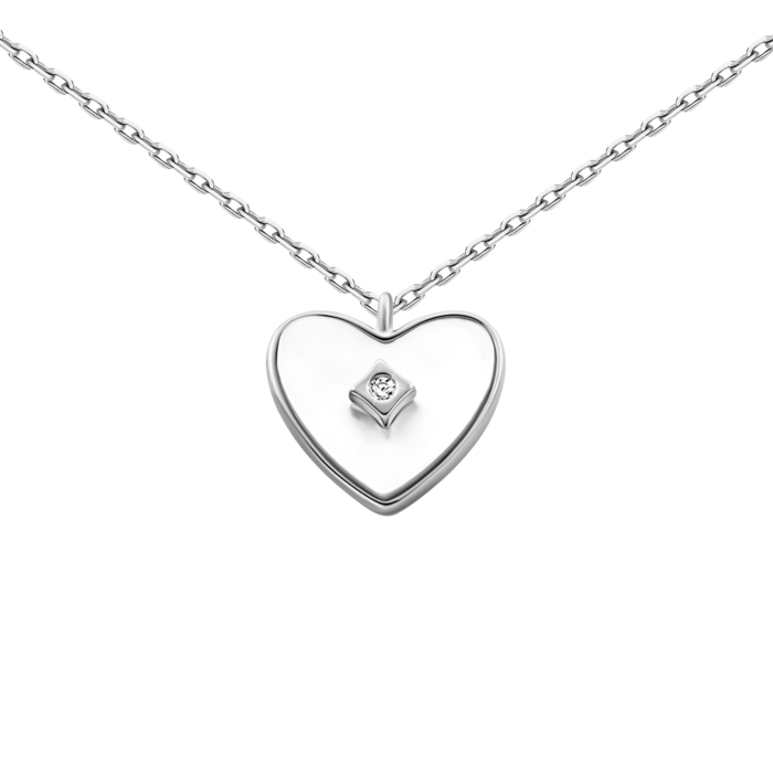 Серебряное колье с перламутром.Артикул UG5N001212