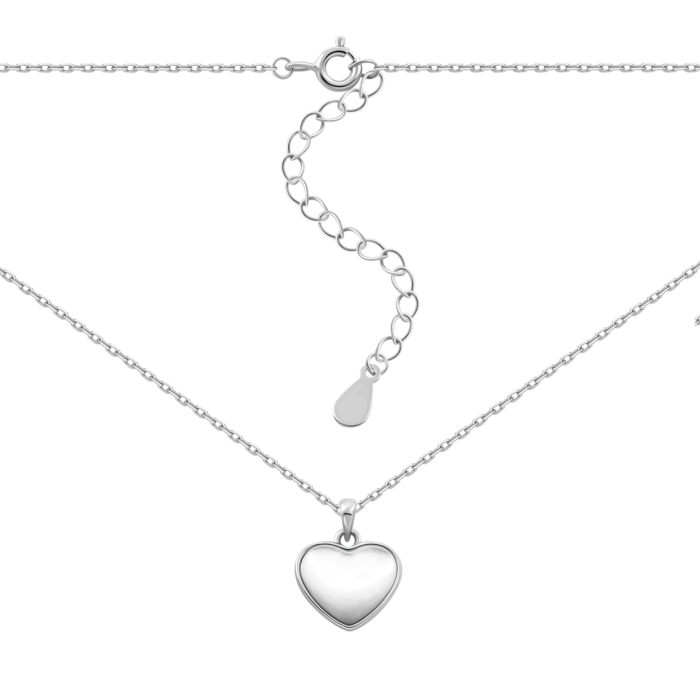 Серебряное колье с перламутром.Артикул UG5N001675