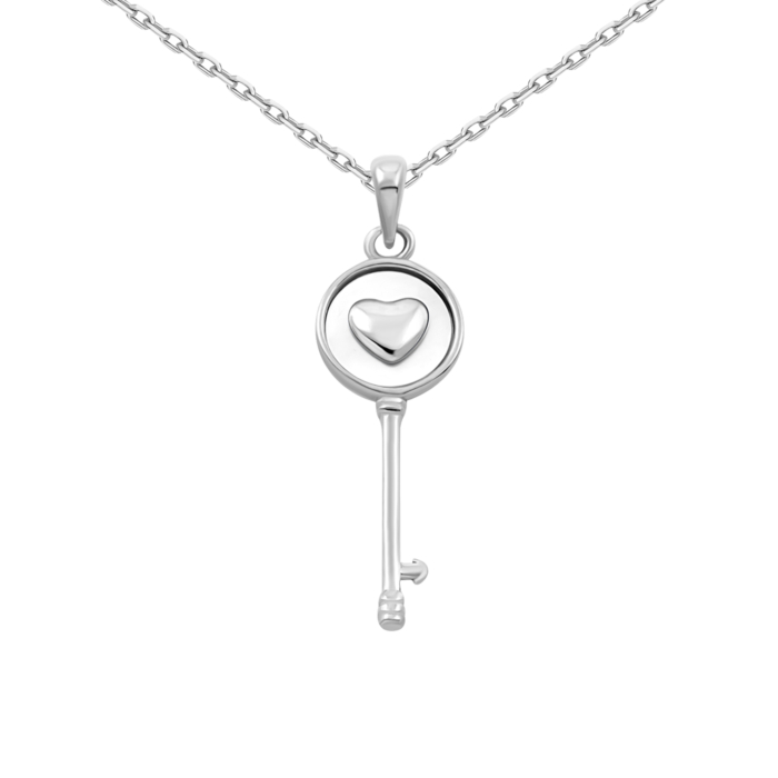 Серебряное колье с перламутром.Артикул UG5N001467-1