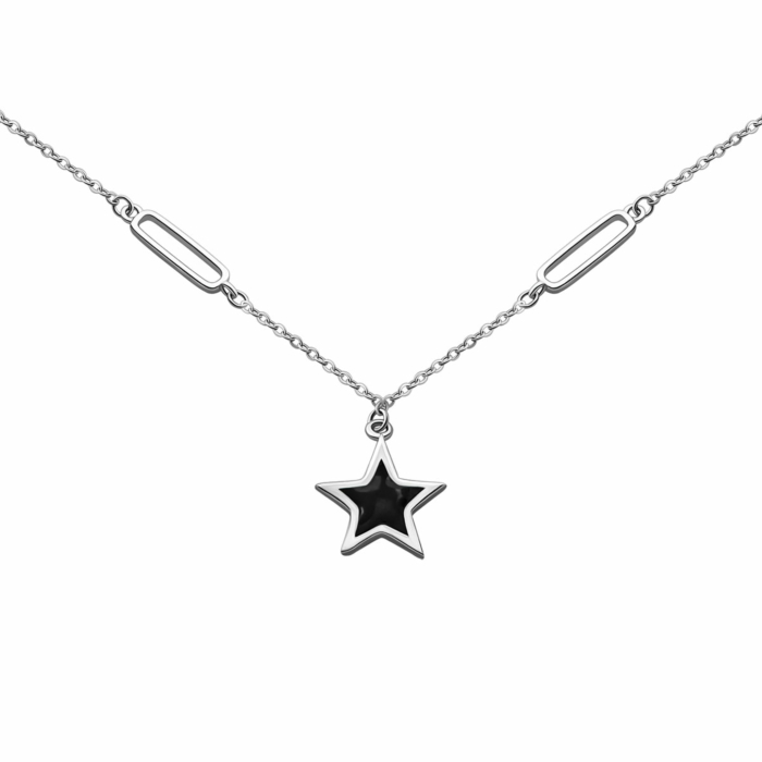 Серебряное колье с эмалью.Артикул UG5NE33410