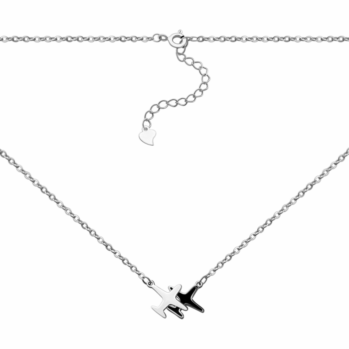 Серебряное колье с эмалью.Артикул UG5NE33453