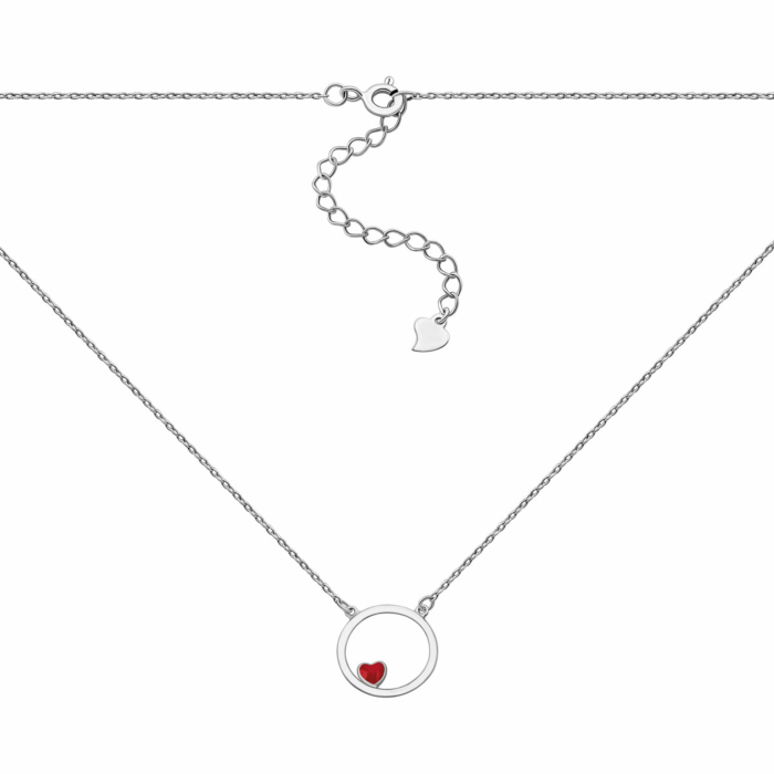 Срібне кольє з емаллю.Артикул UG5NE33628