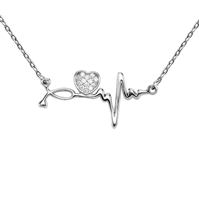 Серебряное колье с фианитами. Артикул UG5C00046