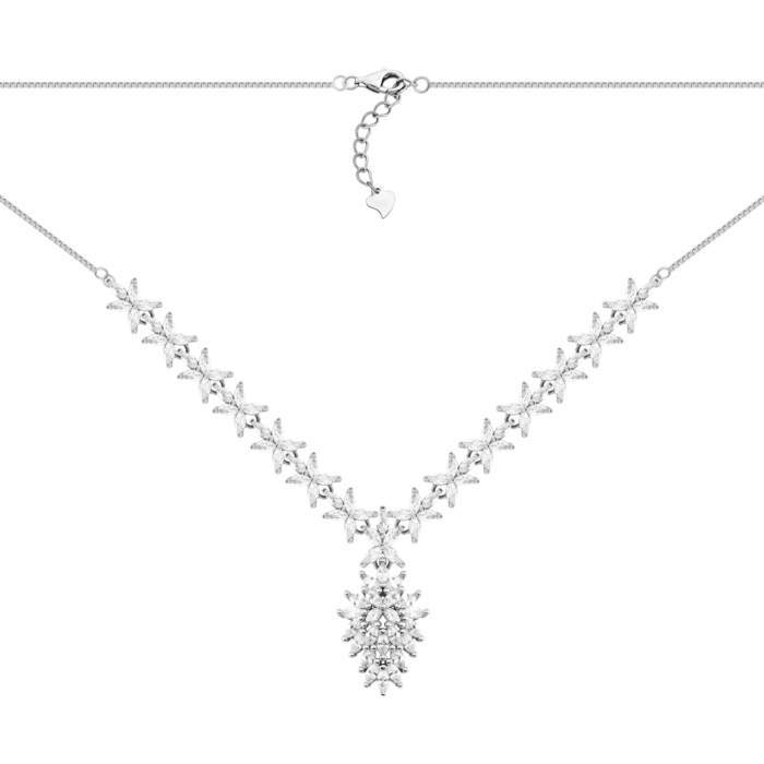 Серебряное колье с фианитами.Артикул UG5SZDS05145 к
