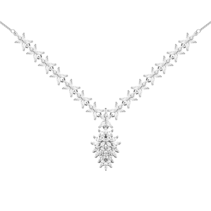 Серебряное колье с фианитами.Артикул UG5SZDS05145 к