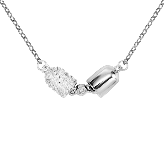 Срібне кольє з фіанітами. Артикул UG5JC01767