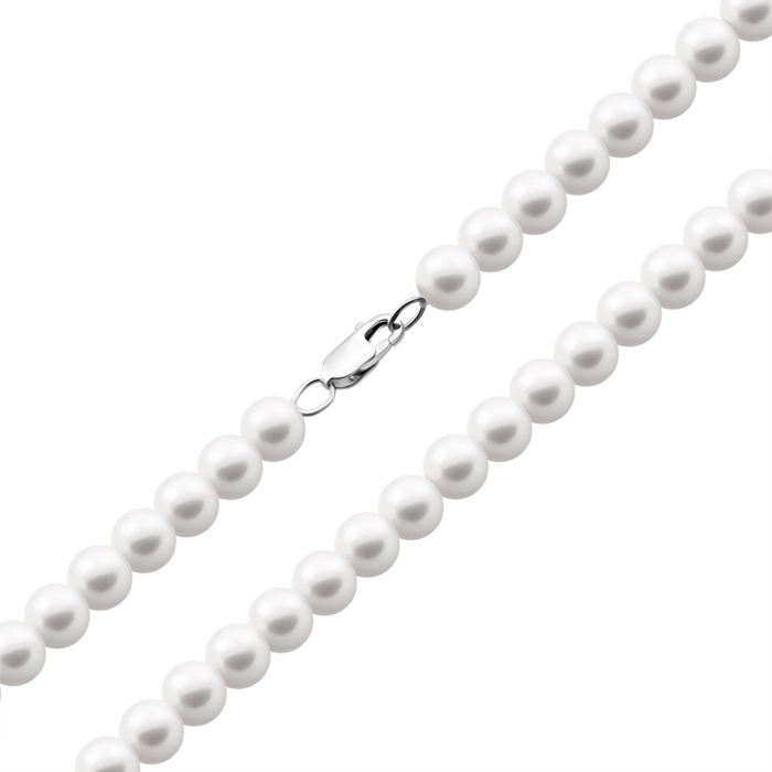 Серебряное колье с жемчугом.Артикул UG5PS0708б
