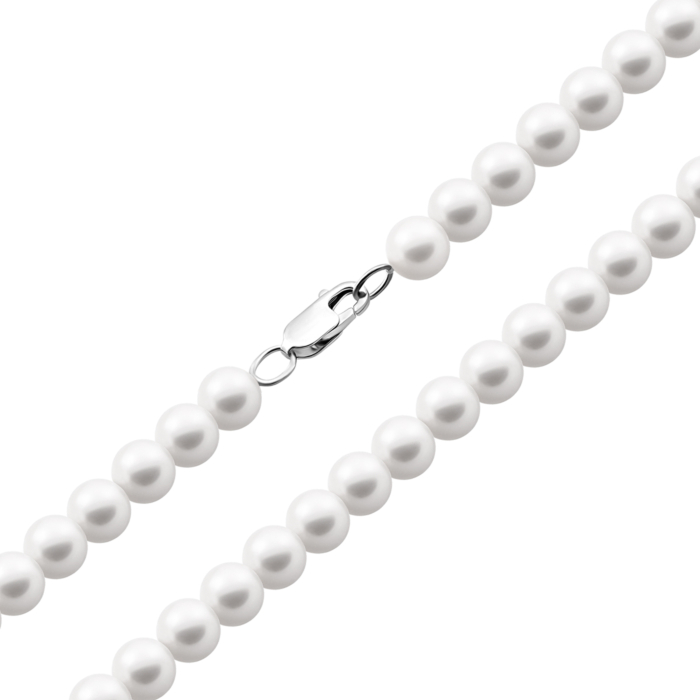Серебряное колье с жемчугом.Артикул UG5PS0808б