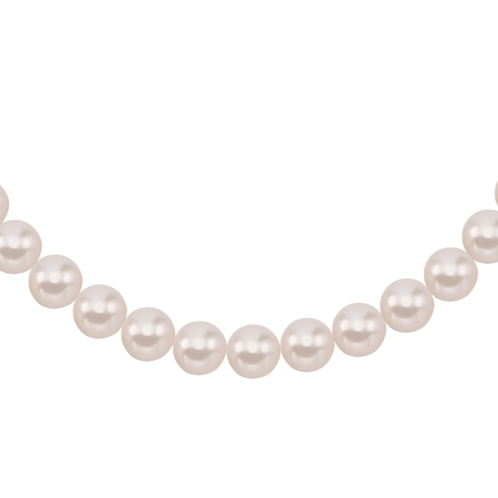 Серебряное колье с жемчугом . Артикул UG5PS8642б