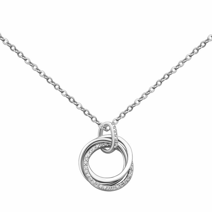 Серебряное колье с фианитами.Артикул UG5SN01777